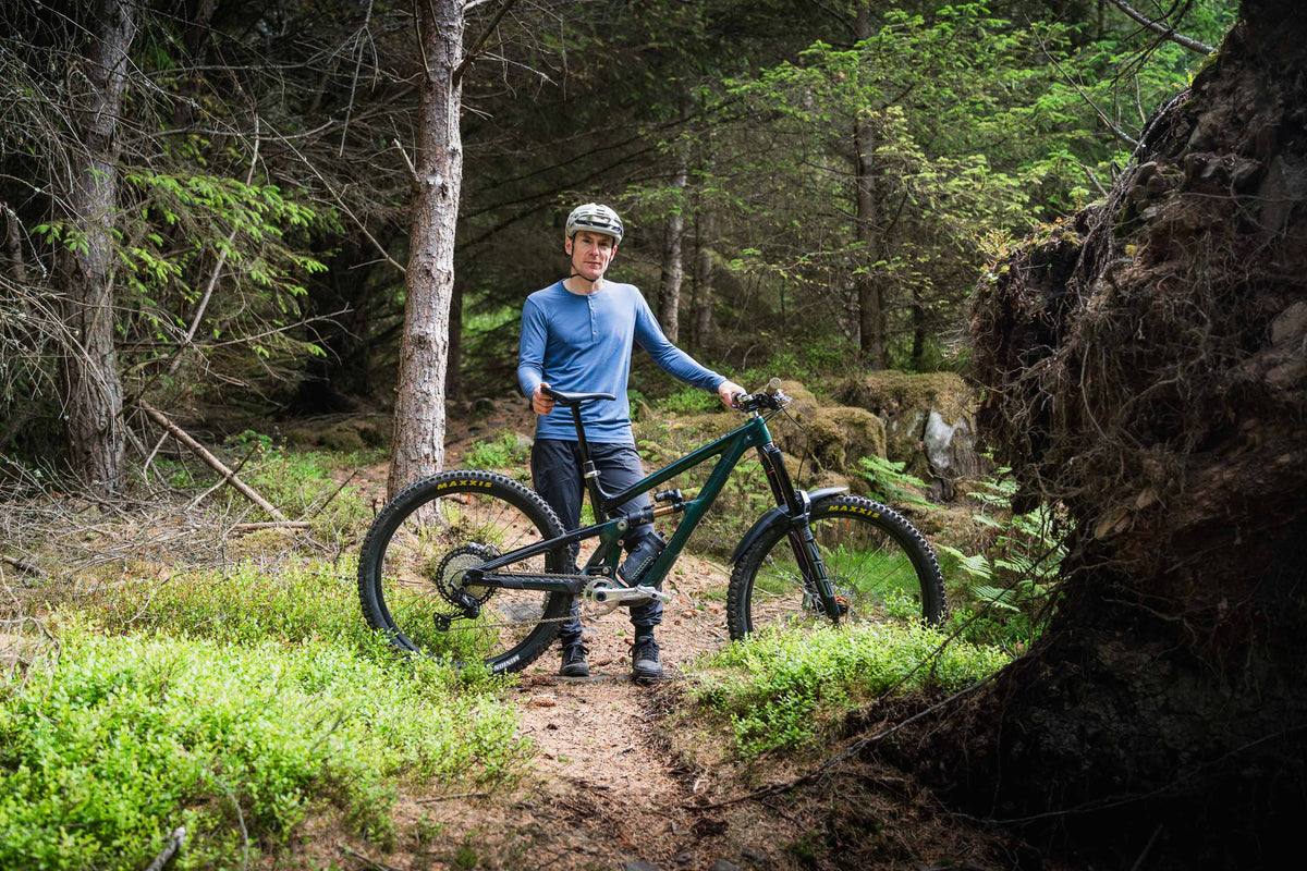 Ady and his Ibis Cycles HD6 at Thornilee 