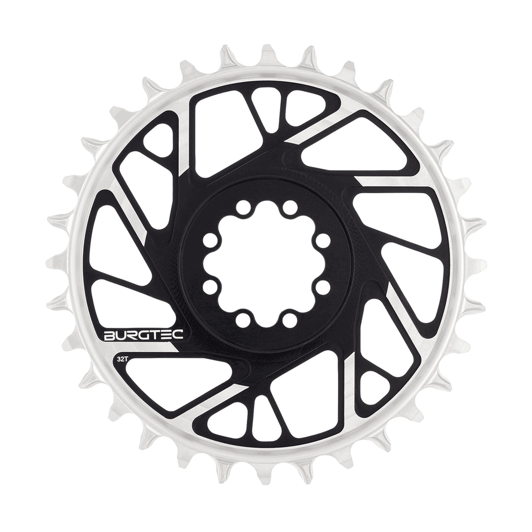 Burgtec SRAM 8 Bolt chainring in Burgtec Black