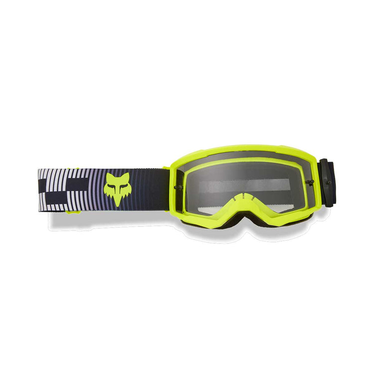 Fox Racing Youth Main Collect Goggle in Grey and Yellow