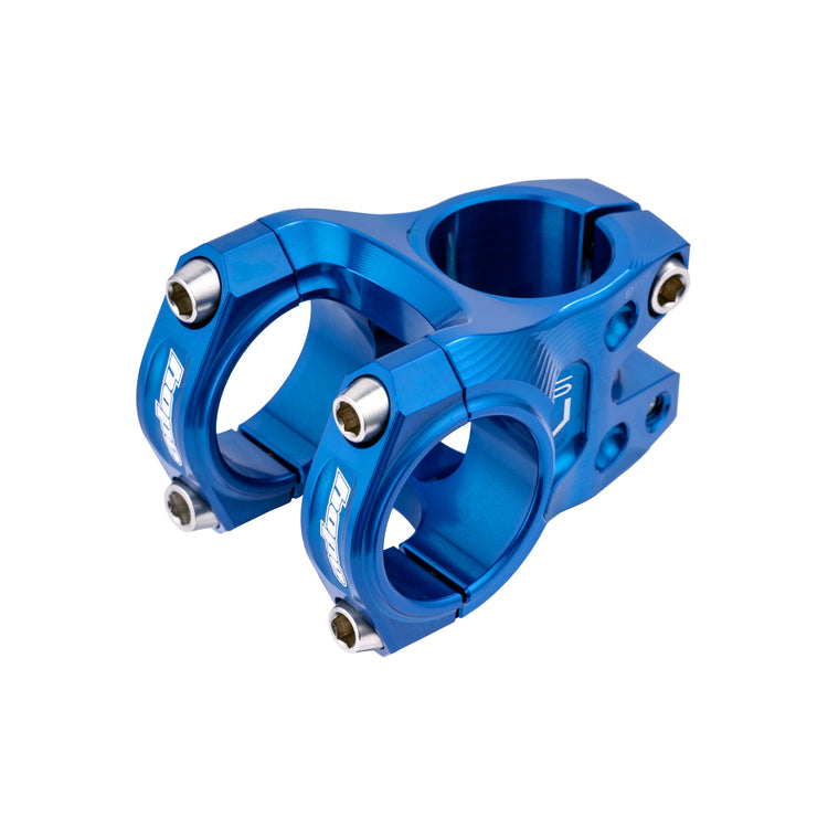 Hope Gravity Stem 35mm Bar Clamp in Blue at Tweed Valley Bikes
