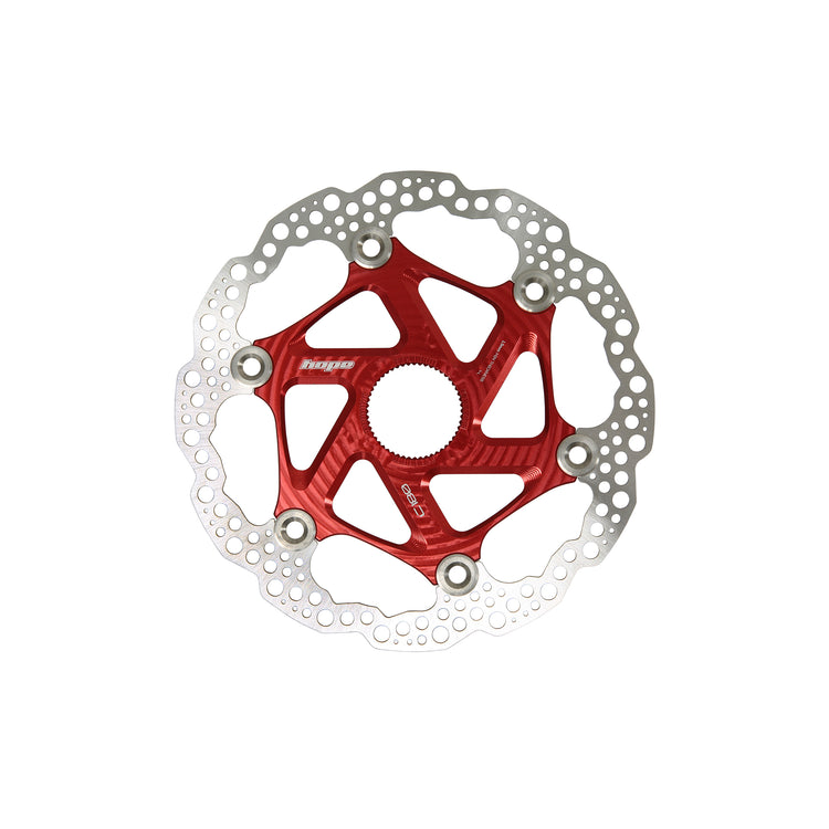Hope Centrelock Universal Floating Disc in Red