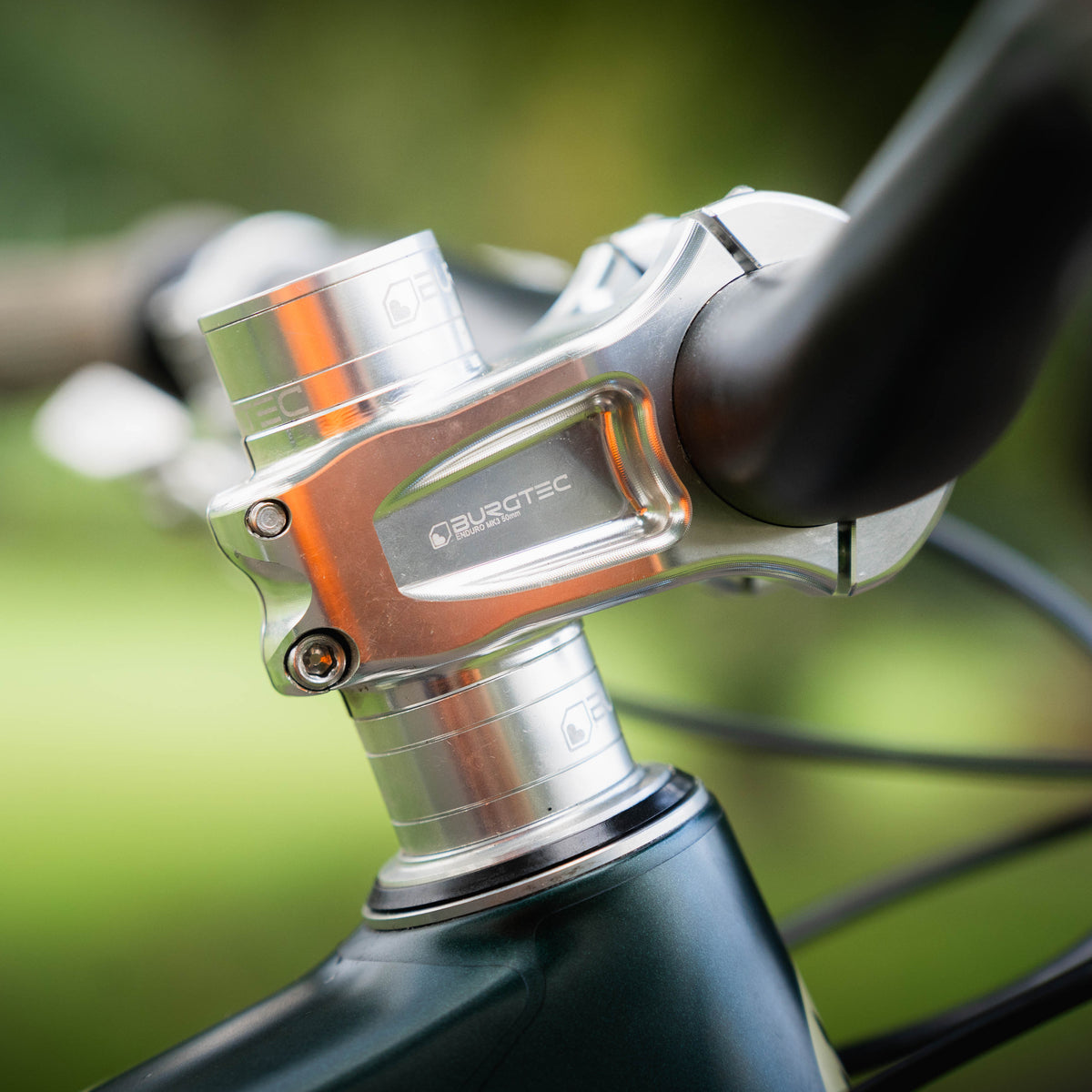 Burgtec Enduro Stem in Rhodium Silver