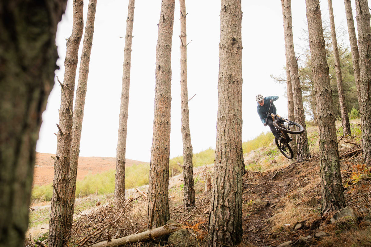 Riding the Ibis Oso HD at Thornilee woods in the Tweed Valley