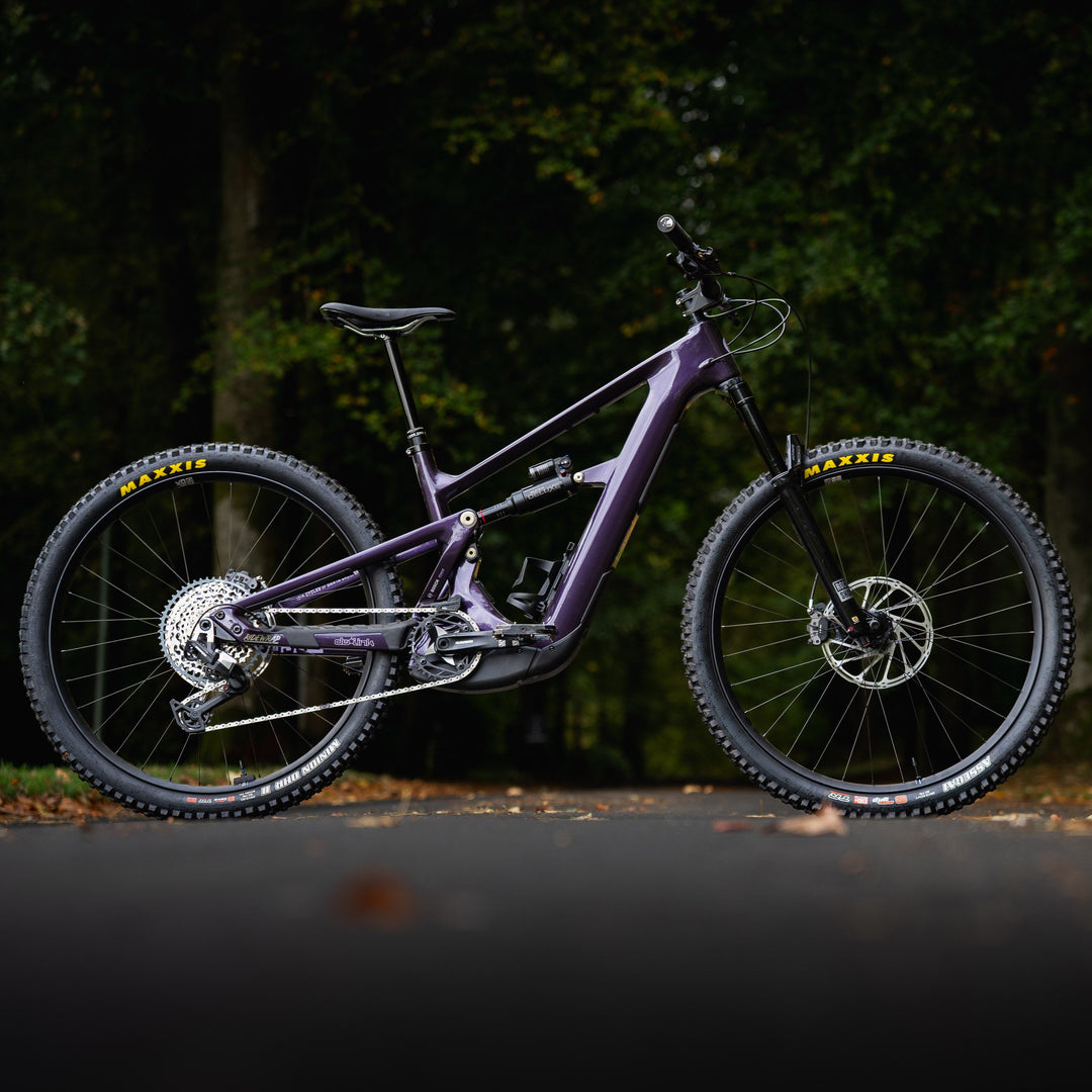 The Ibis Oso TR E Bike in Purple Nightshade