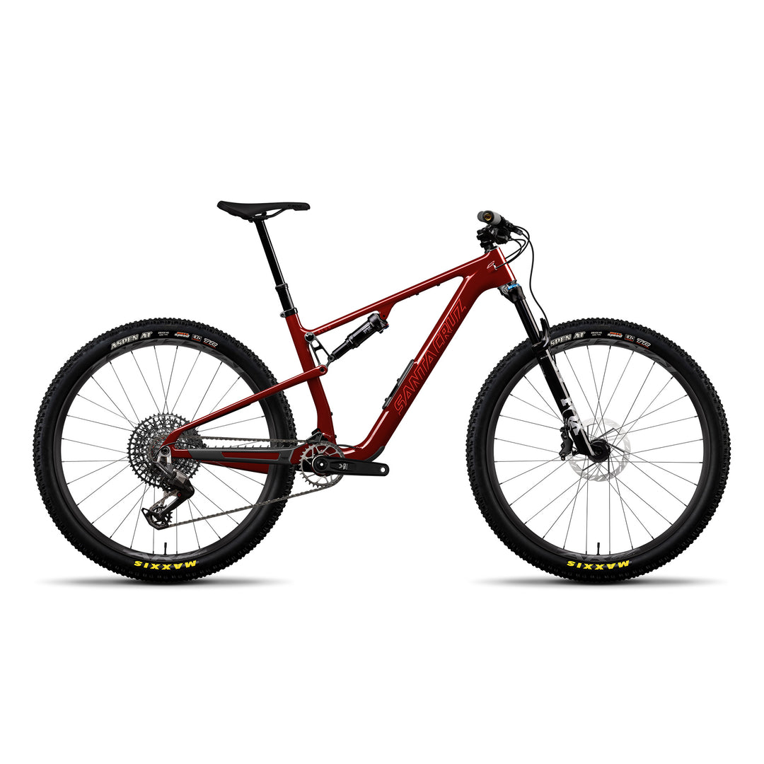 Santa Cruz Blur 5 CC 90 build in Gloss Cherry Tart 
