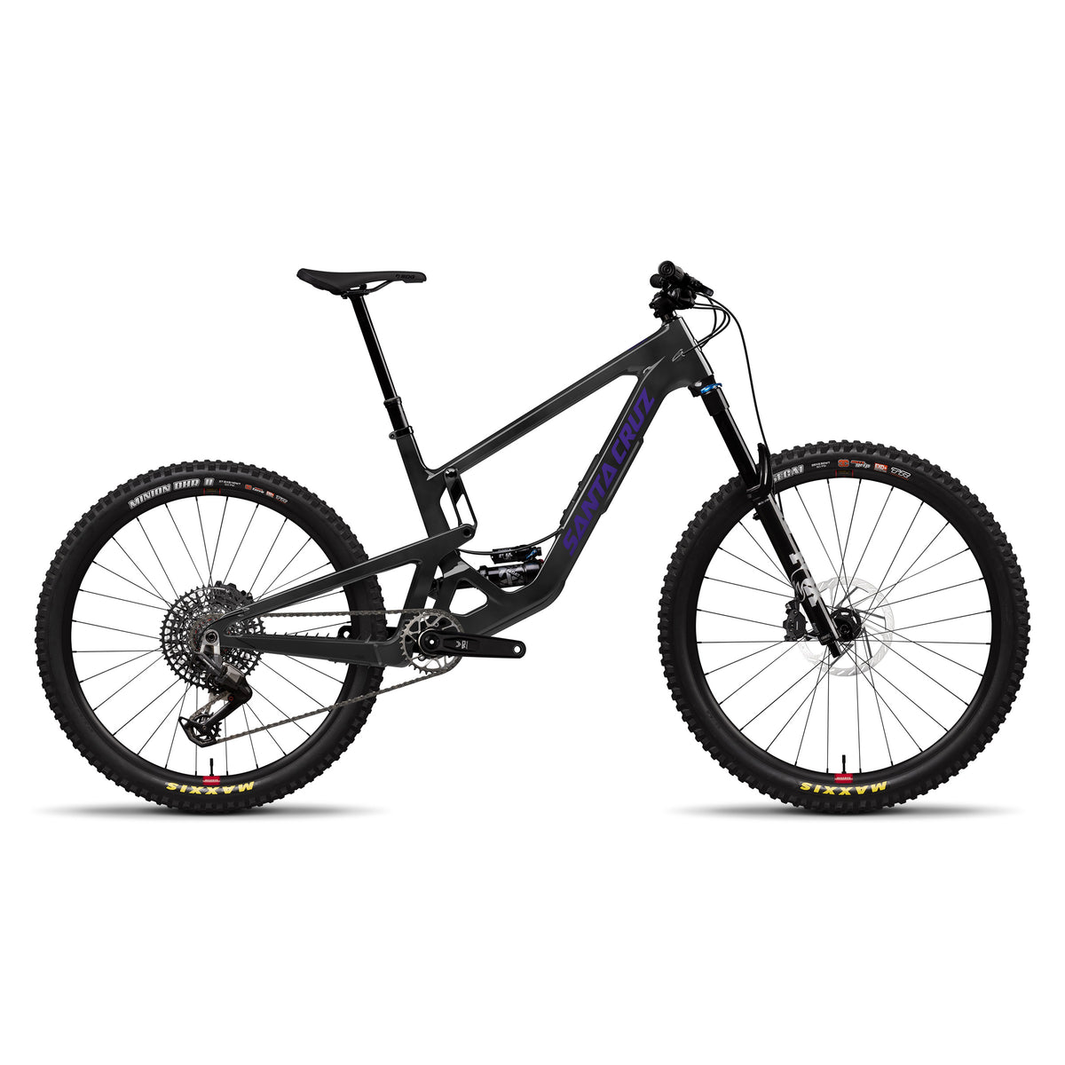 Santa Cruz Bronson V5 C 90 Kit MX 2025 in Gloss Carbon at Tweed Valley Bikes