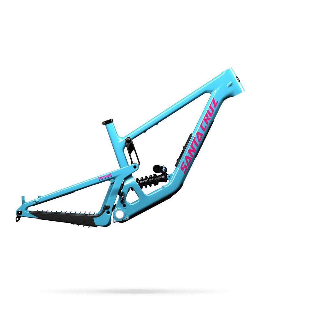 Santa Cruz Nomad V7 framset in Gloss Aqua Magenta